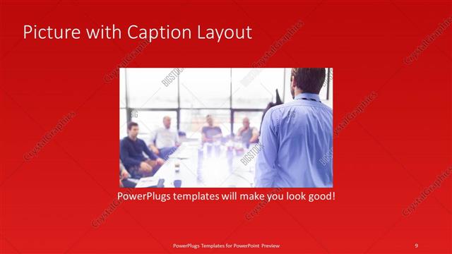 Picture with Caption presentation slide layout
