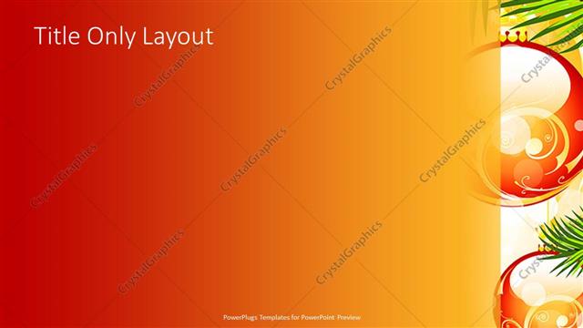 Title Only presentation slide layout