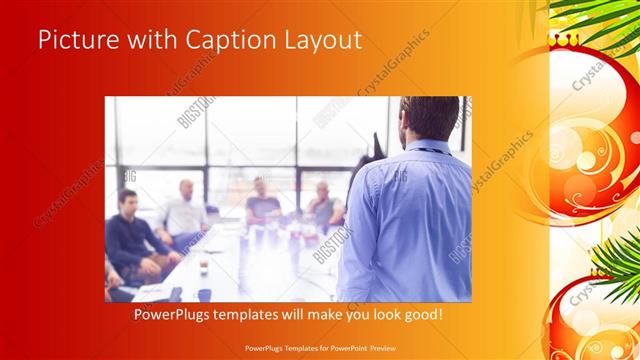 Picture with Caption presentation slide layout