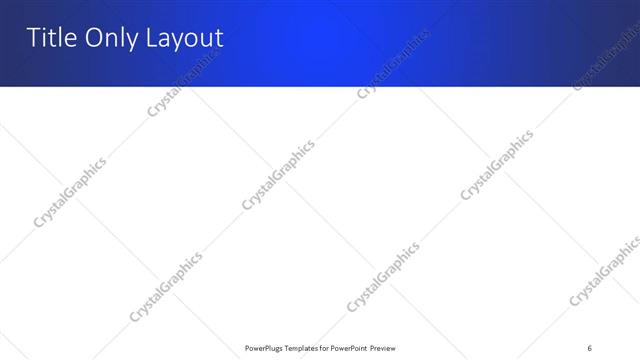 Title Only presentation slide layout