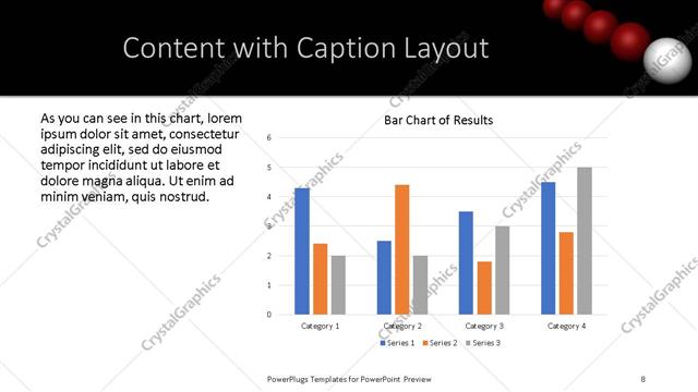 Content with Caption presentation slide layout