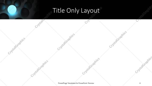Title Only presentation slide layout