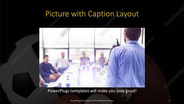 Picture with Caption presentation slide layout