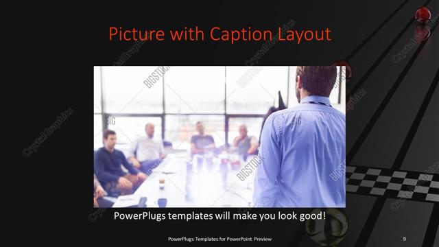 Picture with Caption presentation slide layout