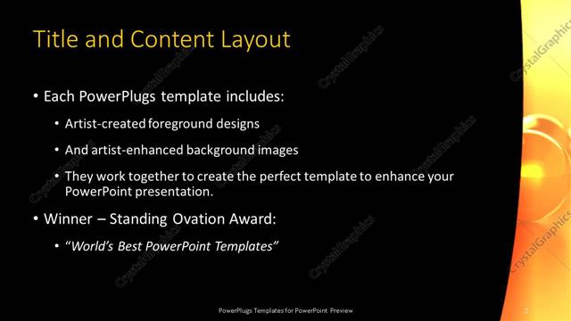 Title and Content presentation slide layout