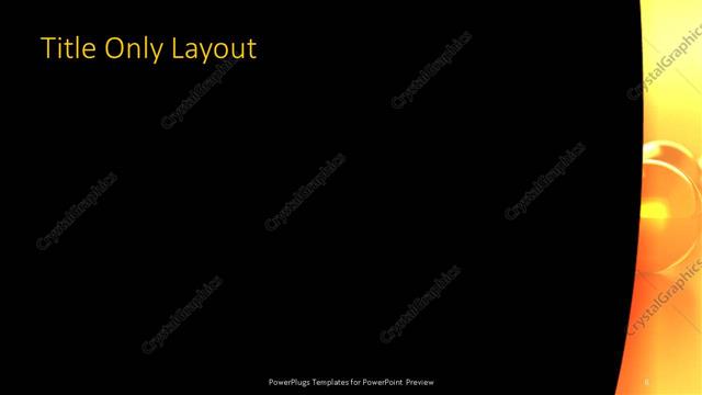 Title Only presentation slide layout