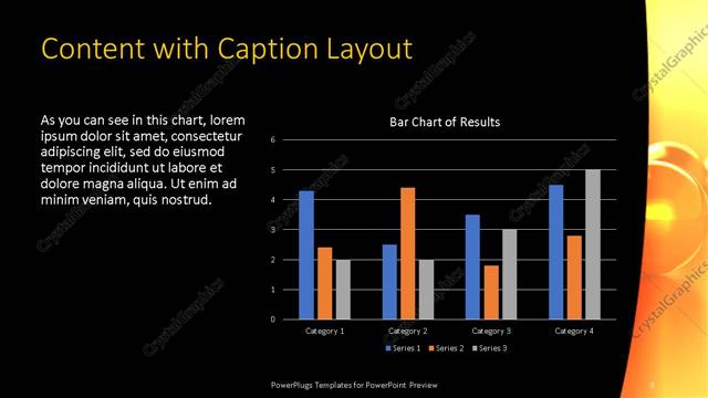 Content with Caption presentation slide layout