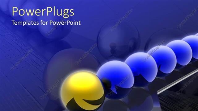  Presentation with leader - A number of balls together with a leader in front