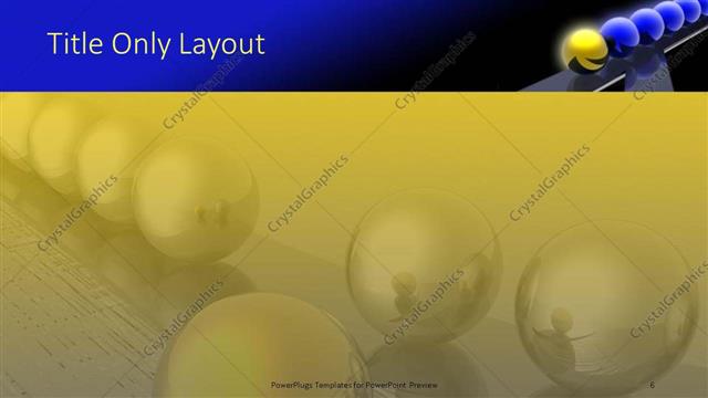 Title Only presentation slide layout