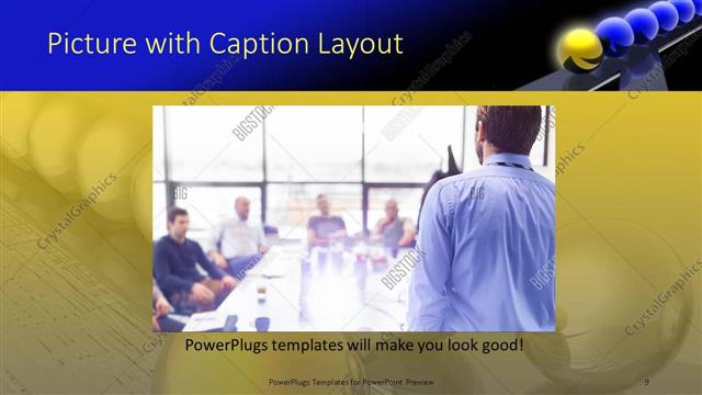 Picture with Caption presentation slide layout
