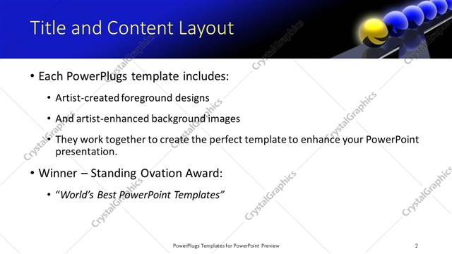 Title and Content presentation slide layout