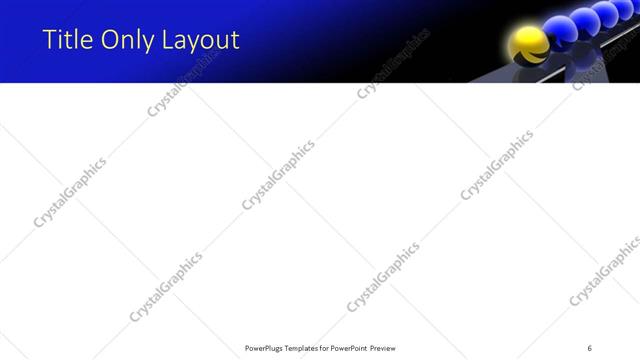 Title Only presentation slide layout