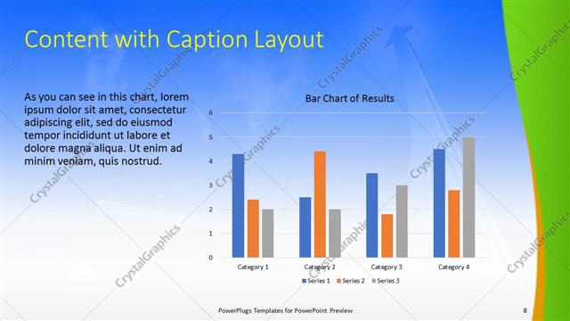 Content with Caption presentation slide layout