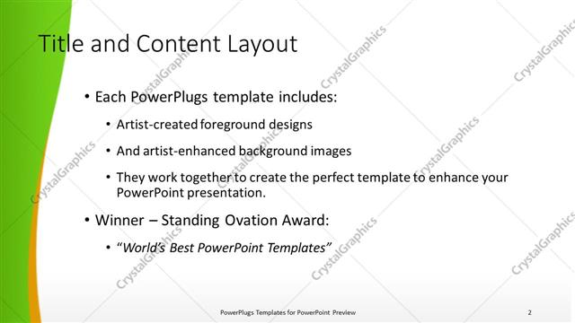 Title and Content presentation slide layout