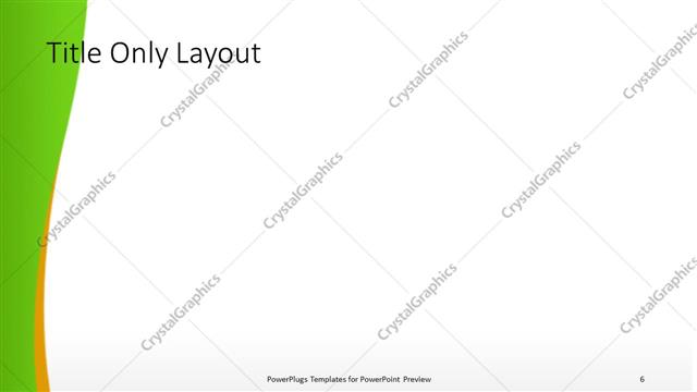 Title Only presentation slide layout