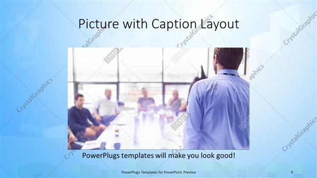 Picture with Caption presentation slide layout