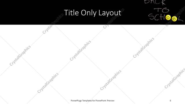 Title Only presentation slide layout