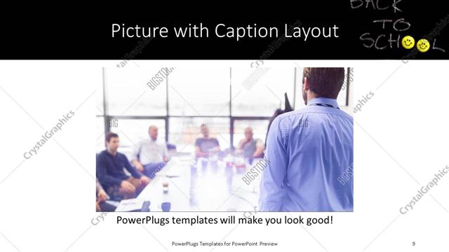 Picture with Caption presentation slide layout