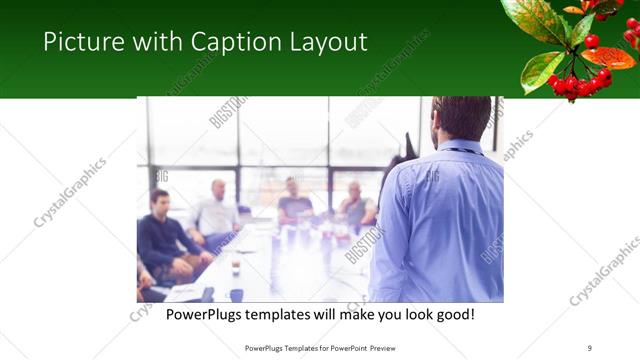 Picture with Caption presentation slide layout