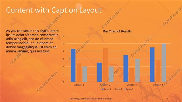 Content with Caption presentation slide layout