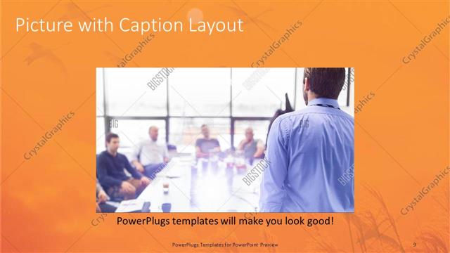 Picture with Caption presentation slide layout