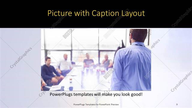Picture with Caption presentation slide layout