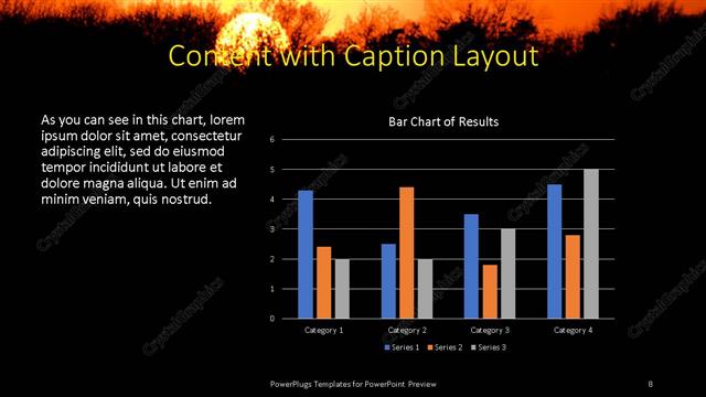 Content with Caption presentation slide layout