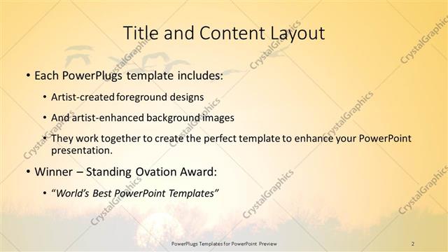 Title and Content presentation slide layout