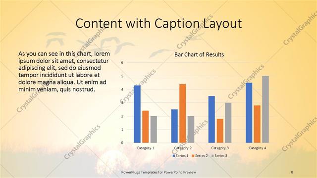 Content with Caption presentation slide layout