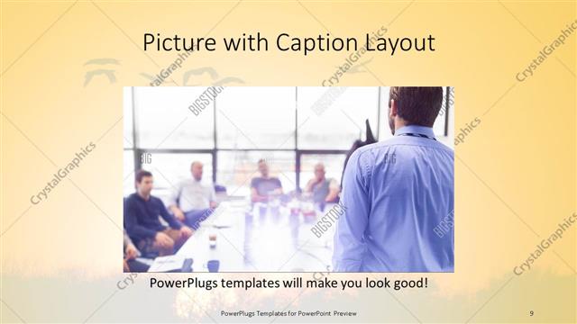 Picture with Caption presentation slide layout