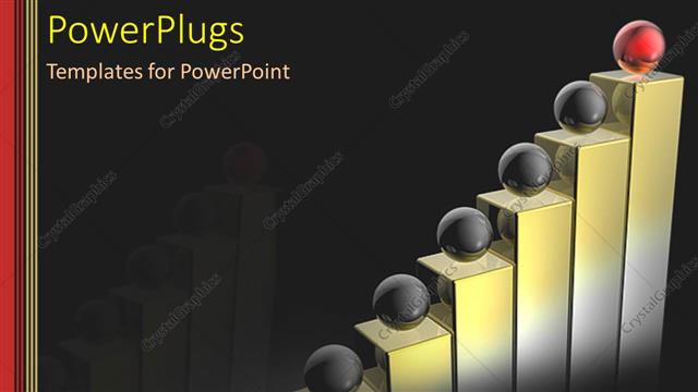  Presentation with lead - A number of black balls being lead by a red one