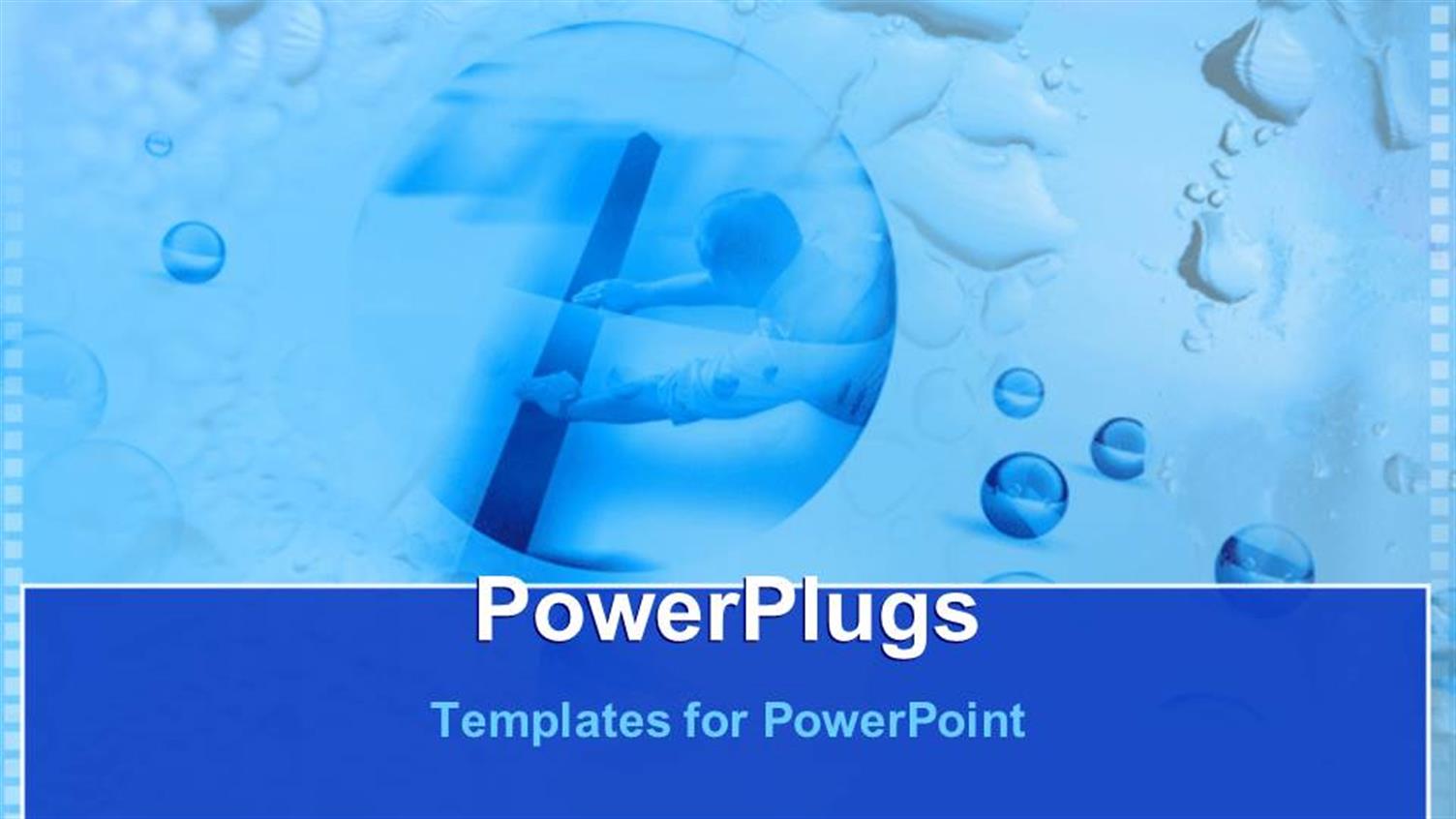 Featuring a Number of Blue Bubbles with Boxes in the Background