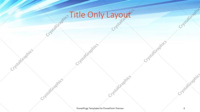 Title Only presentation slide layout