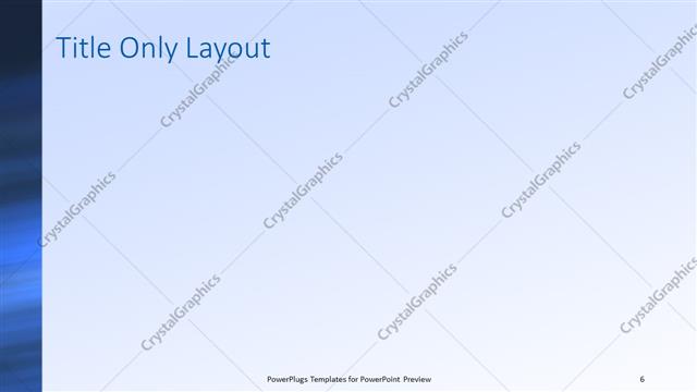 Title Only presentation slide layout