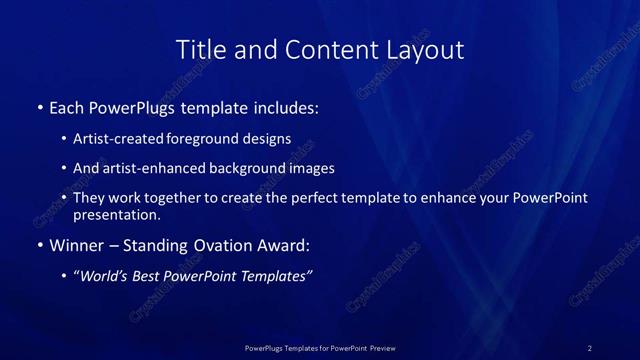 Title and Content presentation slide layout