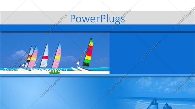  Presentation with boats - A number of boats with bluish background