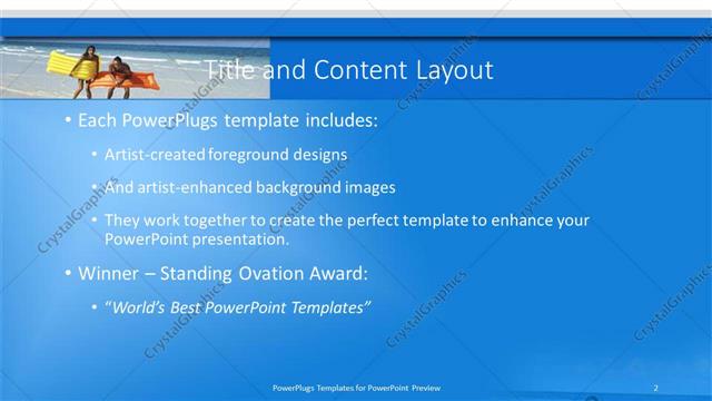 Title and Content presentation slide layout