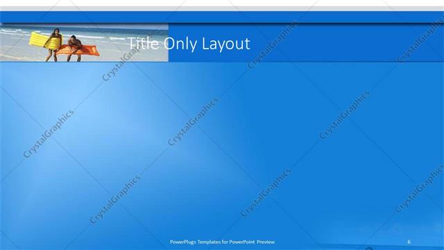 Title Only presentation slide layout