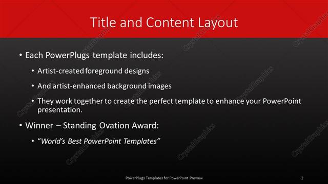 Title and Content presentation slide layout