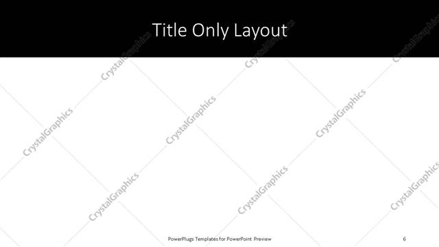 Title Only presentation slide layout