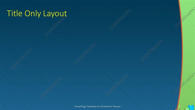 Title Only presentation slide layout