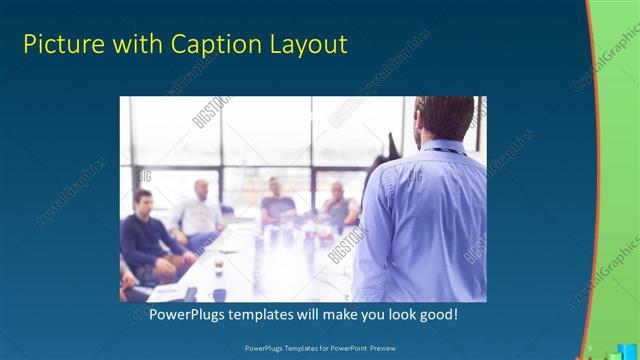 Picture with Caption presentation slide layout