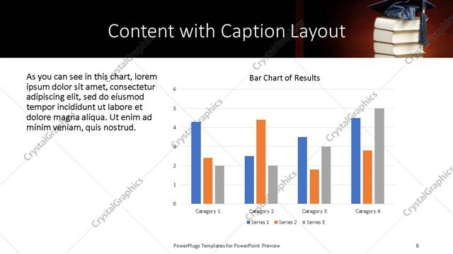 Content with Caption presentation slide layout