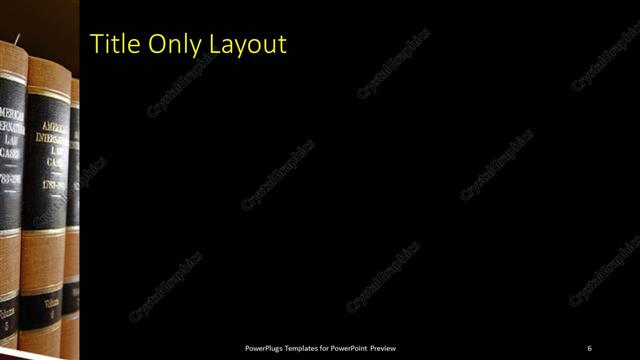 Title Only presentation slide layout