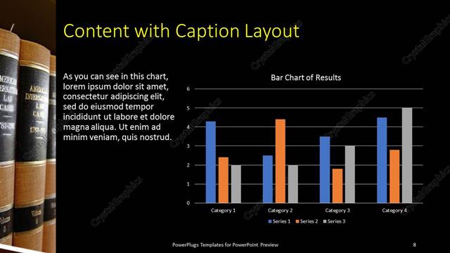 Content with Caption presentation slide layout