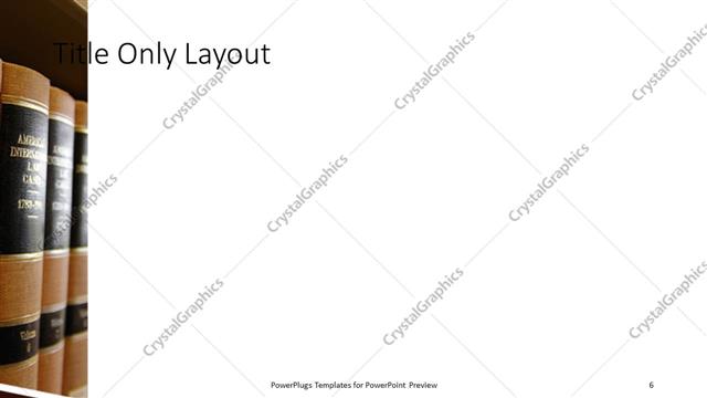 Title Only presentation slide layout