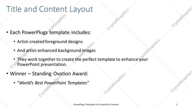 Title and Content presentation slide layout