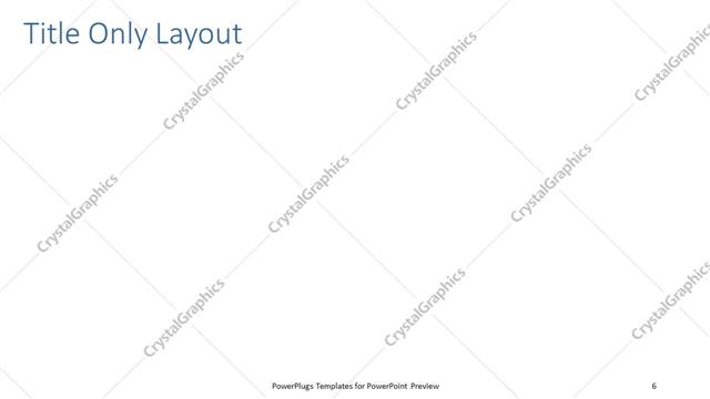 Title Only presentation slide layout