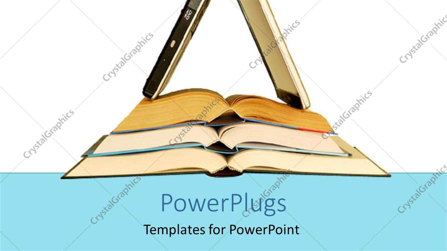 Featuring a Number of Books and Two Cellphones