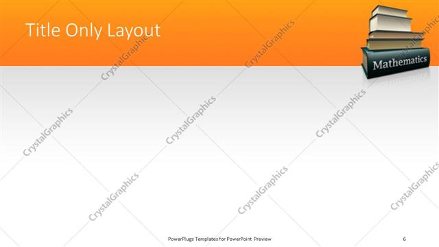 Title Only presentation slide layout